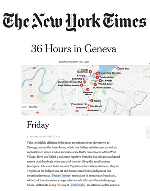 Valmandin dans le New York Times