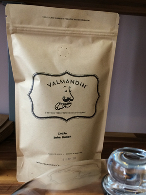 Valmandin Baba Budan café gourmet Valmandin, grains 100% arabica torréfiés à la main